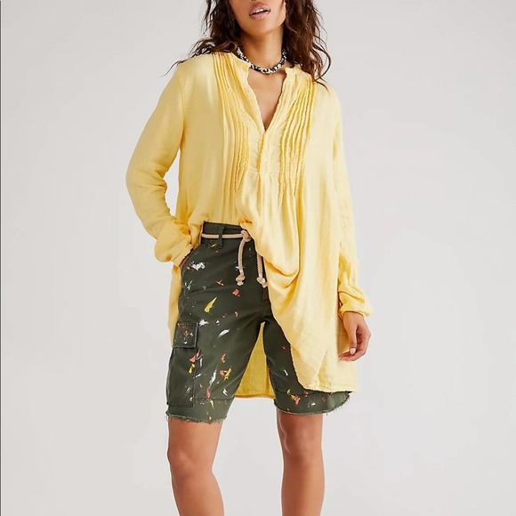 NEW Free People x CP Shades Yoko Tunic Peach Sunrise - Picture 15 of 16